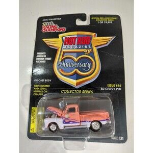 Racing Champion 1:61 DieCast Hot Rod Magazine 50th Anniversary 1950 Chevy Pickup